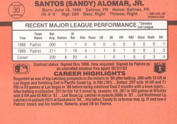 Sandy Alomar, Jr.  baseball card collectible - Main Image 2