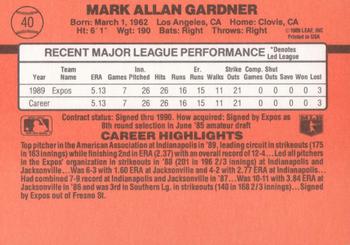 Mark Gardner  baseball card collectible - Main Image 2
