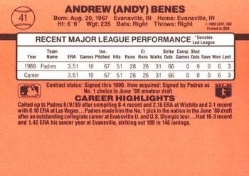 Andy Benes  baseball card collectible - Main Image 2