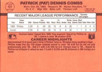 Pat Combs  baseball card collectible - Main Image 2