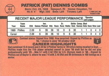Pat Combs  baseball card collectible - Main Image 2