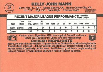 Kelly Mann  baseball card collectible - Main Image 2