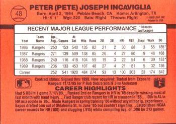 Pete Incaviglia  baseball card collectible - Main Image 2