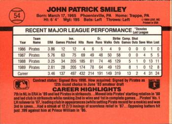 John Smiley  baseball card collectible - Main Image 2
