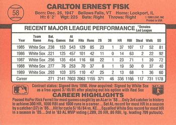 Carlton Fisk  baseball card collectible - Main Image 2