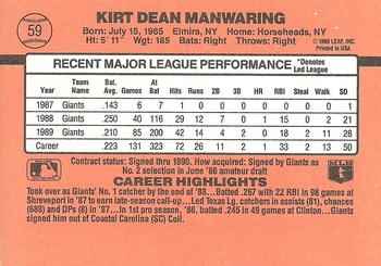 Kirt Manwaring  baseball card collectible - Main Image 2