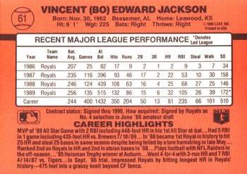 Bo Jackson  baseball card collectible - Main Image 2
