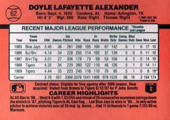 Doyle Alexander  baseball card collectible - Main Image 2
