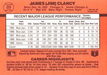 Jim Clancy  baseball card collectible - Main Image 2