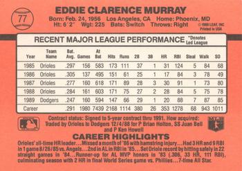 Eddie Murray  baseball card collectible - Main Image 2