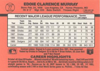 Eddie Murray  baseball card collectible - Main Image 2