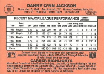 Danny Jackson  baseball card collectible - Main Image 2