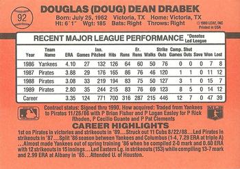 Doug Drabek  baseball card collectible - Main Image 2