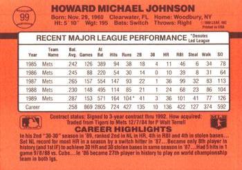 Howard Johnson  baseball card collectible - Main Image 2