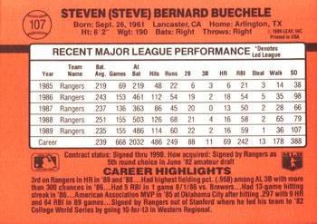 Steve Buechele  baseball card collectible - Main Image 2