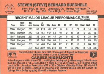 Steve Buechele  baseball card collectible - Main Image 2
