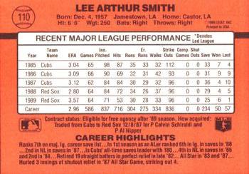 Lee Smith  baseball card collectible - Main Image 2
