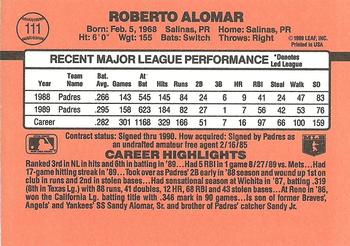 Roberto Alomar  baseball card collectible - Main Image 2