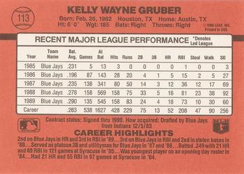 Kelly Gruber  baseball card collectible - Main Image 2