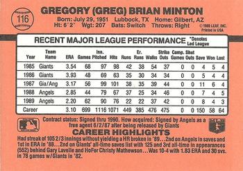 Greg Minton  baseball card collectible - Main Image 2