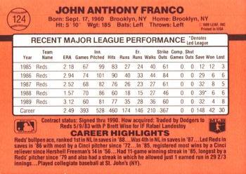 John Franco  baseball card collectible - Main Image 2