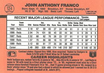 John Franco  baseball card collectible - Main Image 2