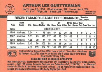 Lee Guetterman  baseball card collectible - Main Image 2