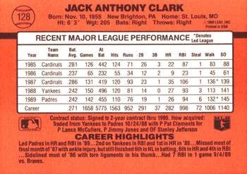Jack Clark  baseball card collectible - Main Image 2