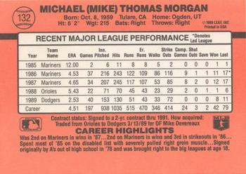 Mike Morgan  baseball card collectible - Main Image 2