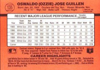 Ozzie Guillen  baseball card collectible - Main Image 2