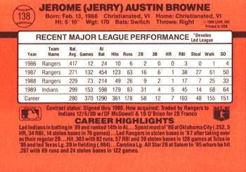 Jerry Browne  baseball card collectible - Main Image 2