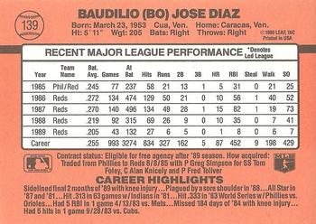 Bo Diaz  baseball card collectible - Main Image 2