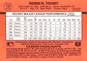 Robin Yount  baseball card collectible - Main Image 2