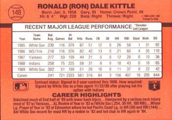 Ron Kittle  baseball card collectible - Main Image 2
