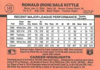 Ron Kittle  baseball card collectible - Main Image 2