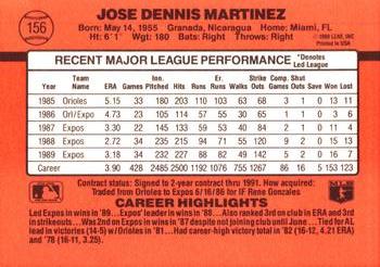 Dennis Martinez  baseball card collectible - Main Image 2