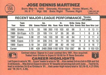 Dennis Martinez  baseball card collectible - Main Image 2