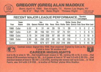 Greg Maddux  baseball card collectible - Main Image 2