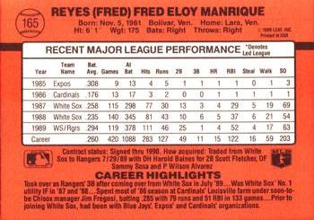 Fred Manrique  baseball card collectible - Main Image 2