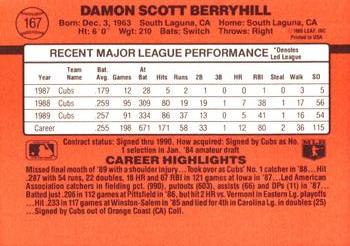 Damon Berryhill  baseball card collectible - Main Image 2
