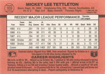 Mickey Tettleton  baseball card collectible - Main Image 2