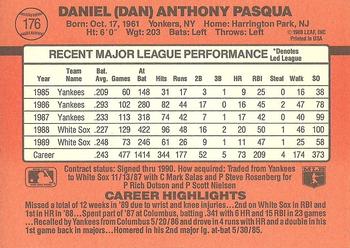 Dan Pasqua  baseball card collectible - Main Image 2