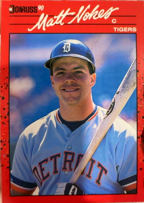 Matt Nokes  baseball card collectible - Main Image 3