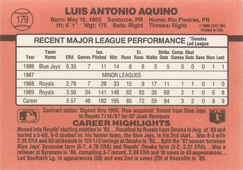 Luis Aquino  baseball card collectible - Main Image 2