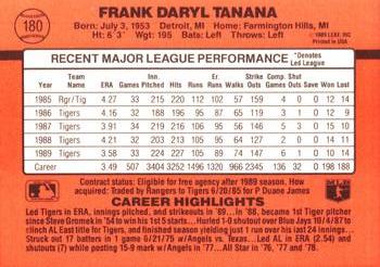 Frank Tanana  baseball card collectible - Main Image 2