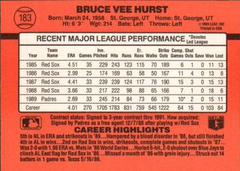 Bruce Hurst  baseball card collectible - Main Image 2