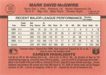 Mark McGwire  baseball card collectible - Main Image 2