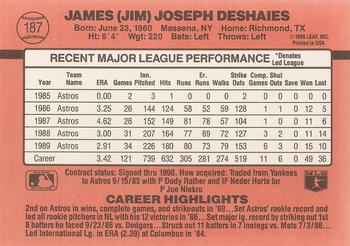 Jim Deshaies  baseball card collectible - Main Image 2