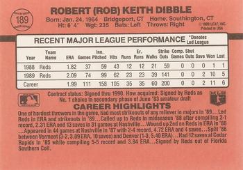 Rob Dibble  baseball card collectible - Main Image 2