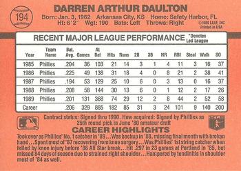 Darren Daulton  baseball card collectible - Main Image 2